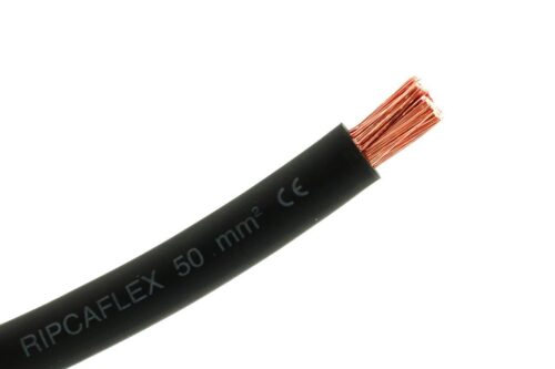 1x50mm² | Sort | Ripcaflex batterikabel