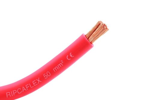 1x50mm² | Rød | Ripcaflex batterikabel